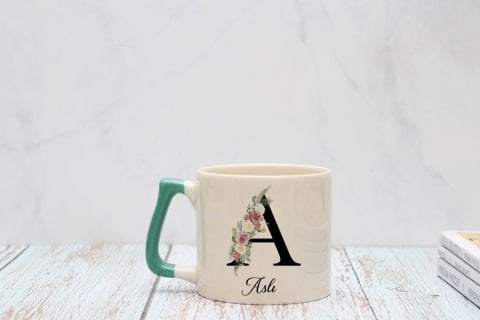 İSME ÖZEL  HARFLİ KUPA