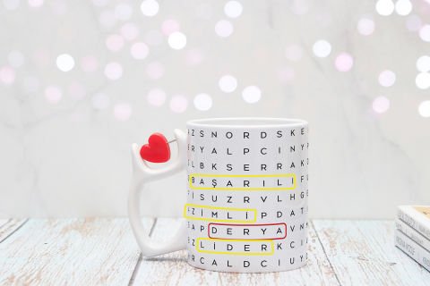 KİŞİYE ÖZEL BULMACA KUPA