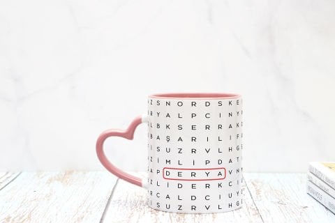 KİŞİYE ÖZEL BULMACA KUPA