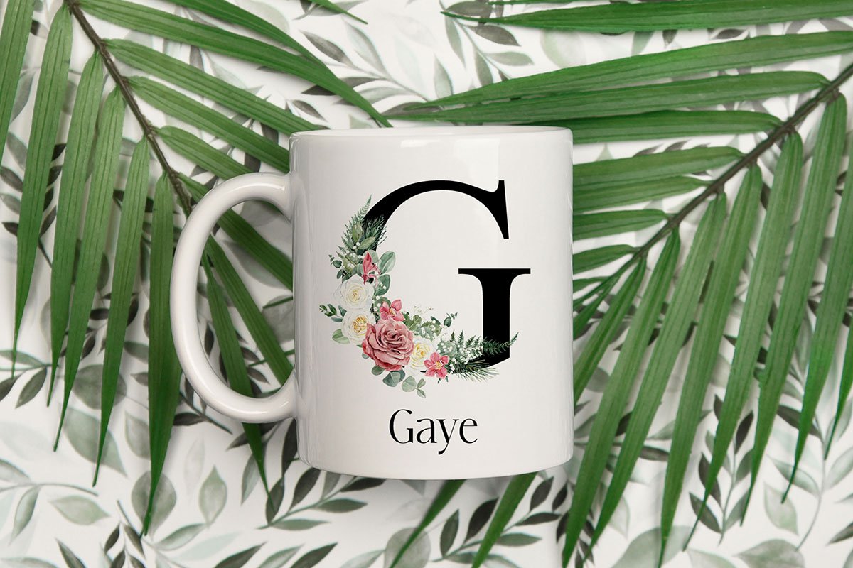 ADINIZA ÖZEL HARFLİ KUPA