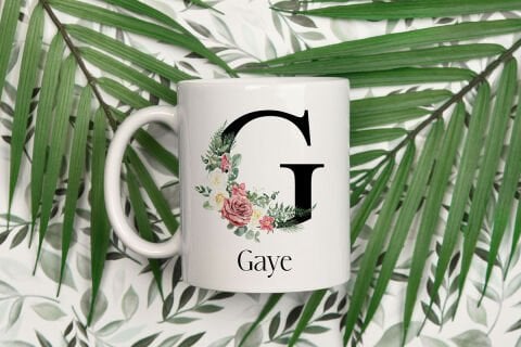 ADINIZA ÖZEL HARFLİ KUPA