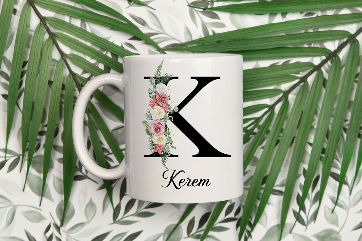 ADINIZA ÖZEL HARFLİ KUPA