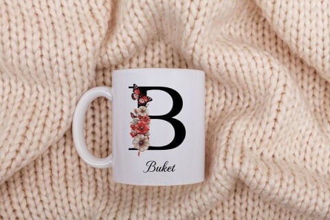 ADINIZA ÖZEL HARFLİ KUPA